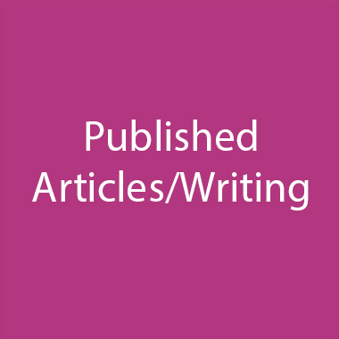 Published articles and writing