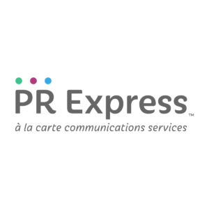 PR Express Logo on a White Color Background