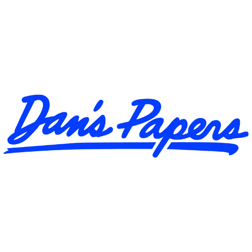 Dan's Papers logo in blue lettering.